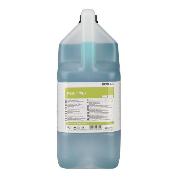 Gulvvask m/enzymer<br> Ecolab Wash 'N Walk<br> 5 liter