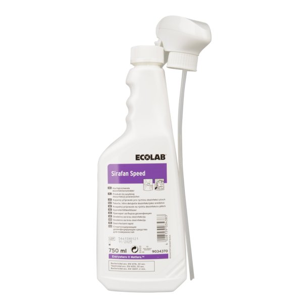 Desinfektionsmiddel m/spray 750ml<br> Ecolab Sirafan Speed 