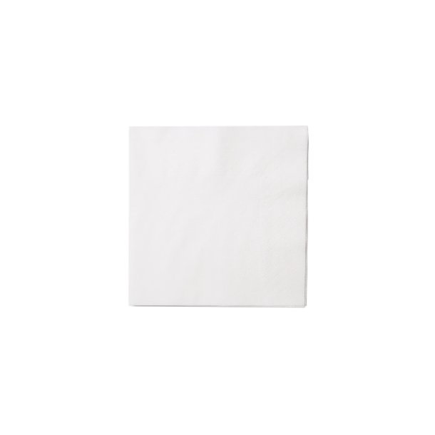 Servietter - Hvide 33 x 33 cm. - 250 stk.