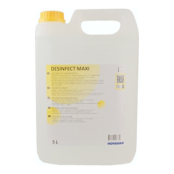 Desinfektionsmiddel fdevaregodkendt 5 liter<br> Desinfect Maxi 