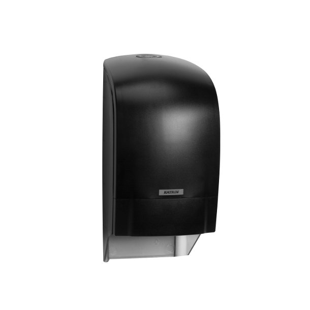 Dispenser t/toiletpapir<br> Sort - System<br> Katrin 104605 