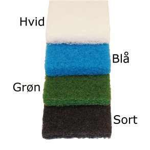 Jumbopad Sort<br> 26 x 11 x 2,5 cm.