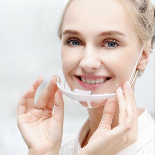 Mundvisir med reelastikker<br> 7 x 14 cm