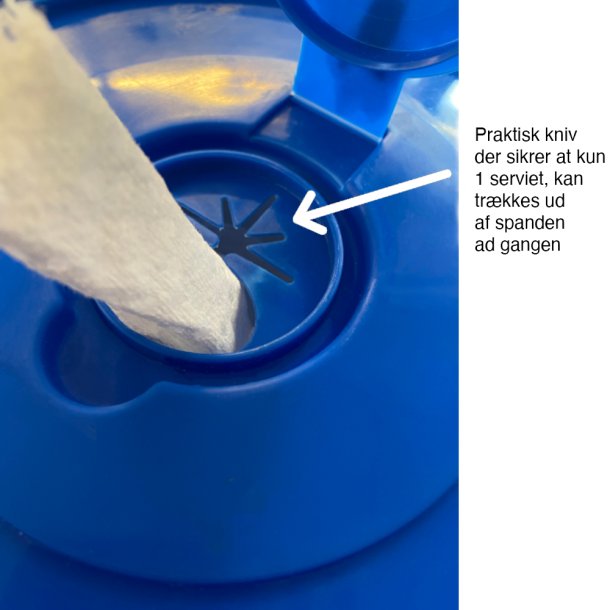 Spritservietter<br> t/desinfektion af overflader <br> 15 x 22 cm - 350 stk i spand