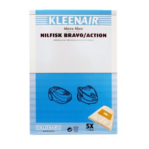 Stvsugerposer 5stk<br> Nilfisk Bravo, Action m.fl. 