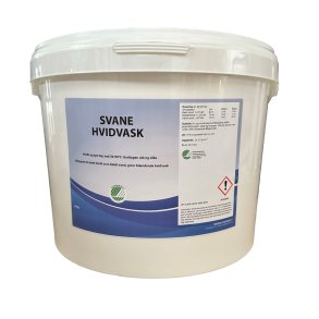 Vaskepulver til hvidt<br>Svanemrket<br>10 kg.