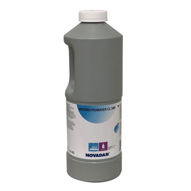 Maskinopvaskepulver m/klor 1,5kg<br> Bistro Powder CL 349 