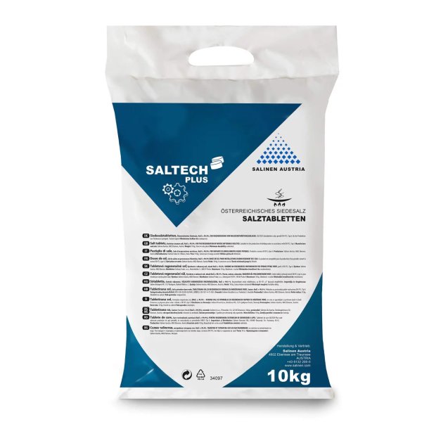 Saltech Plus filtersalt 10 kg. Salinen Austria