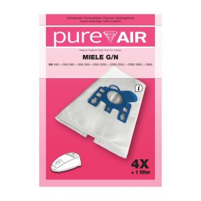 Miele G/N stvsugeposer  Pure Air 4 poser + 1 filter