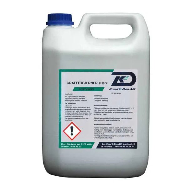 Graffiti fjerner, strk - 5 liter
