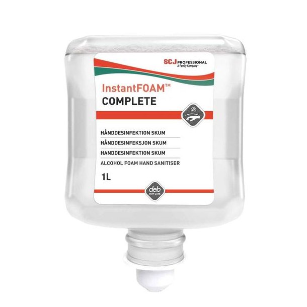 Hnddesinfektion 1000 ml<br> til vgdispenser<br> Deb InstantFoam