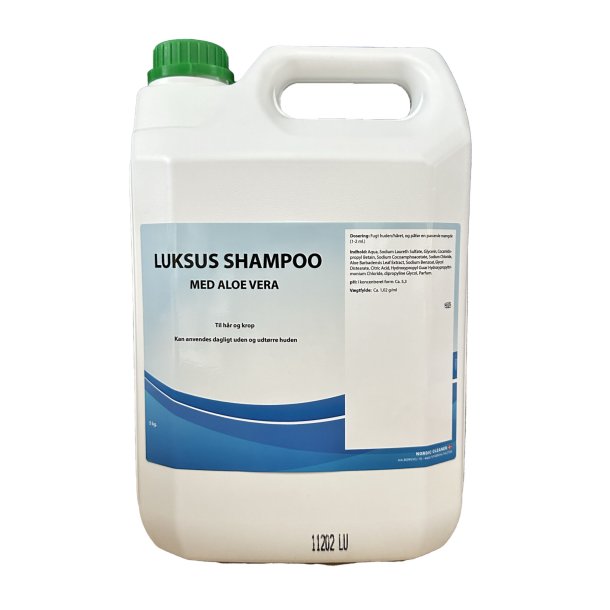 Luksus Shampoo med Aloe Vera <br> 5 liter