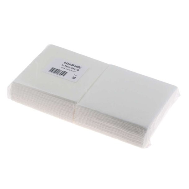 Alt-mulig-klud uden mikroplastik<br> Hvid 38x38cm 20stk