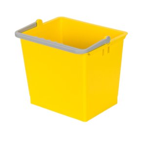 Inventarspand 6 liter<br> Firkantet, Gul<br> til DIT vogne