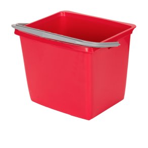 Inventarspand 13 liter<br> Firkantet, Rd<br> til DIT vogne 