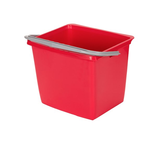 Inventarspand 13 liter<br> Firkantet, Rd<br> til DIT vogne 