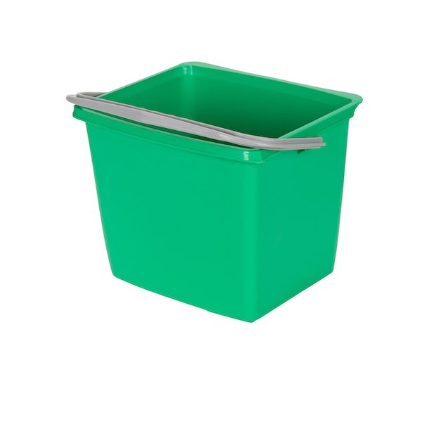 Inventarspand 13 liter<br> Firkantet, Grn<br> til DIT vogne 