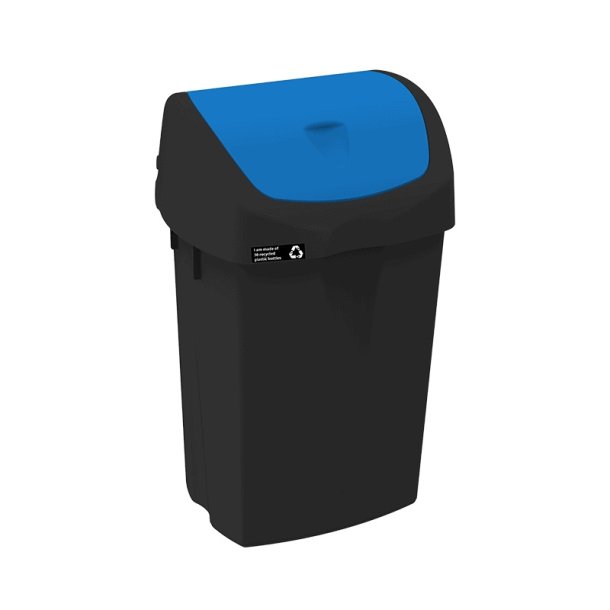 Affaldsspand m/lg<br>Materiale: Plast<br><br>5 farver - 25 liter  