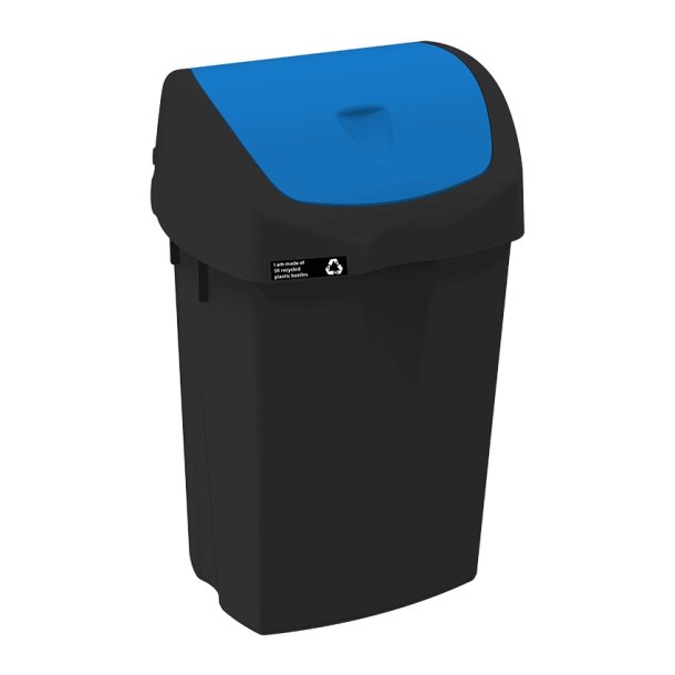 Affaldsspand 50 liter<br>Vippelg - flere farver<br>Materiale: Plast