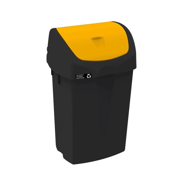 Affaldsspand m/lg<br>Materiale: Plast<br><br>5 farver - 25 liter  