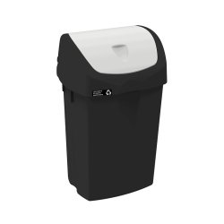 Affaldsspand m/lg<br>Materiale: Plast<br><br>5 farver - 25 liter  