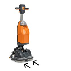 Brstest til Gulvvaskemaskine<br>Taski Swingo 250icro - 225 mm<br>Taski 7524893