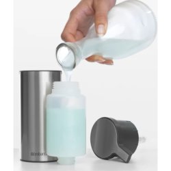 Brabantia s�bedispenser<br>Til manuel opfylding<br>Rustfrit st�l / sort