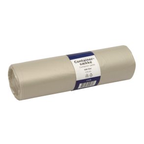 Containerskke 660 liter<br>Klar genanvendt plast<br>196,0 x 175,5 cm