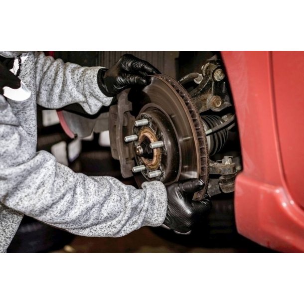 Engangshandsker 50 stk<br>Sort nitril<br>Ekstra strke<br>Nitras 8330