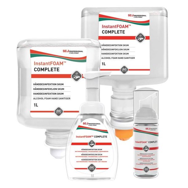 Hnddesinfektion 1000 ml<br> til Touch Free vgdispenser<br> Deb InstantFoam 