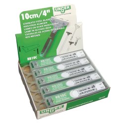 Knivblade til hndskraber<br>Rustfrit stl<br>Unger RB100<br>Pakke med 10 stk.