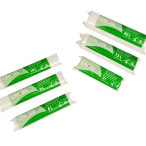 Fryseposer med skrivefelt<br>Transparante 